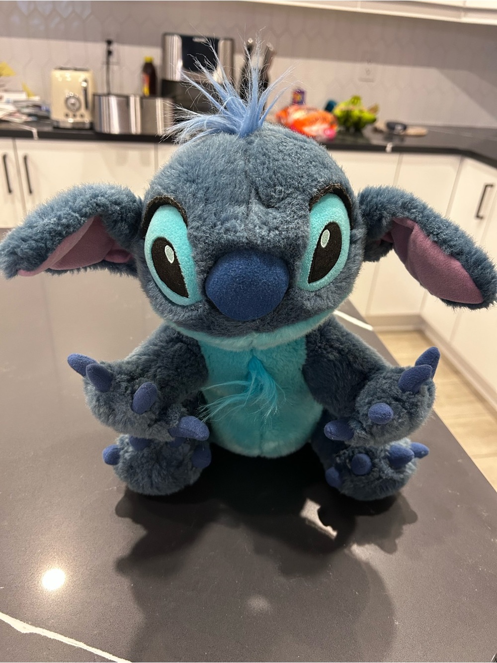 Disney Store Stitch Plush Blue Aqua Lilo & Stitch Stuffed Animal Toy Collectible